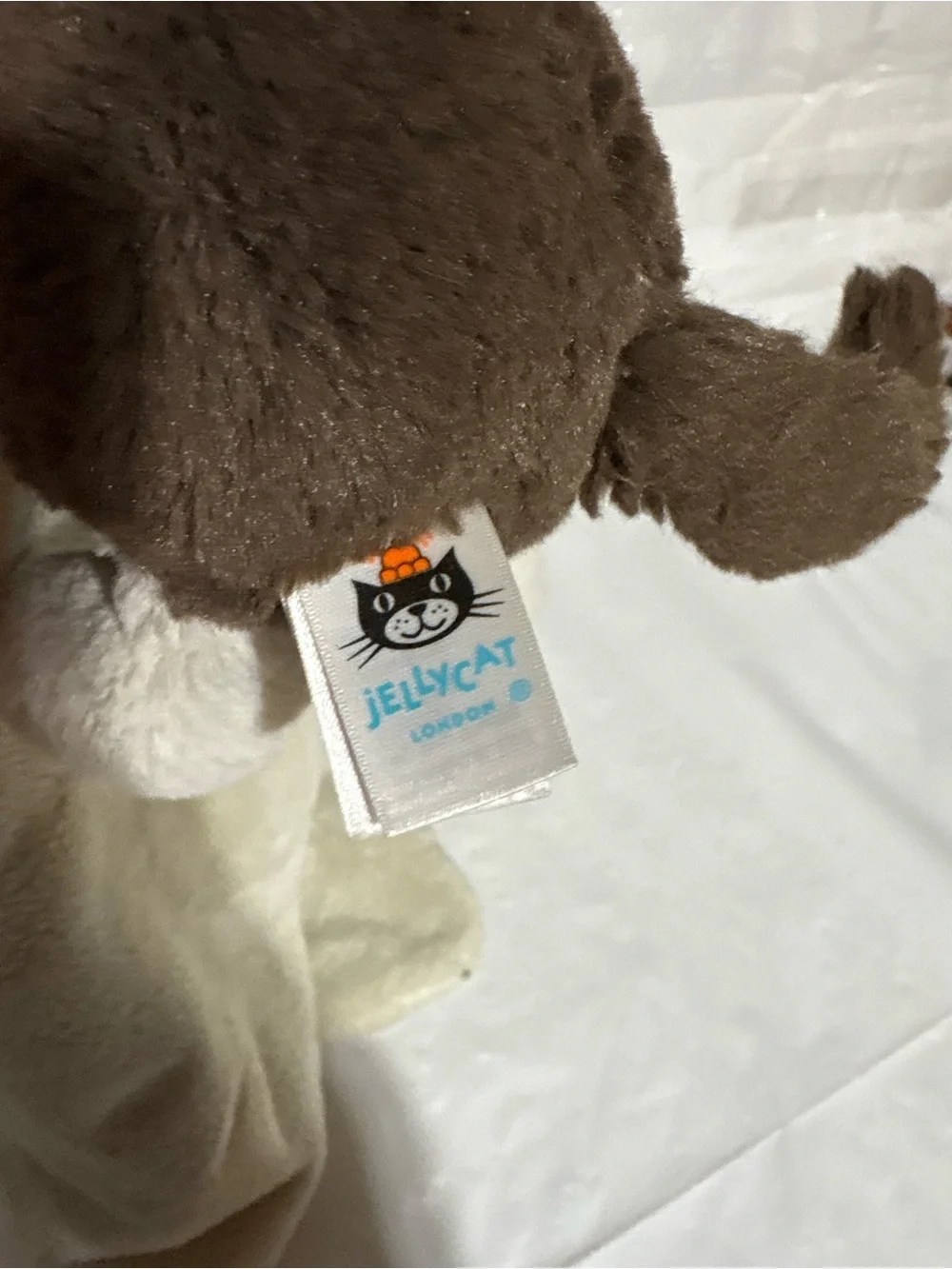 Jellycat Puppy bashful fudge puppy soother Comfort Blanket